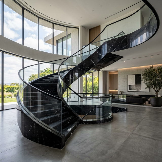 Private Mansion: The Modern Heritage Villa & Custom Staircase